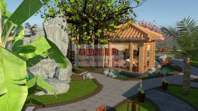 泰国生态园SU模型