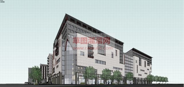 现代风格酒店SU模型