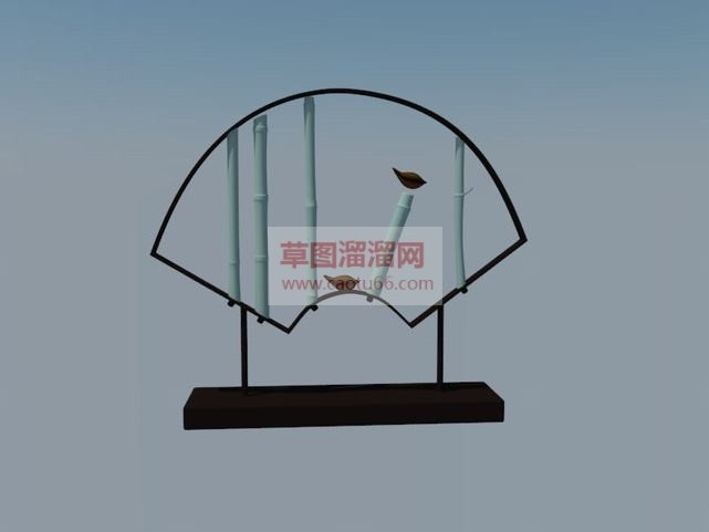 新中式摆件陈SU模型