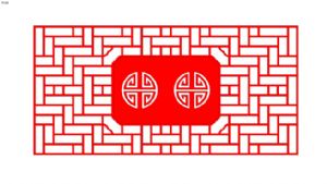 中式窗花窗栅SU模型