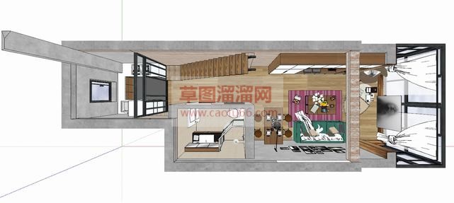 工业风格室内SU模型