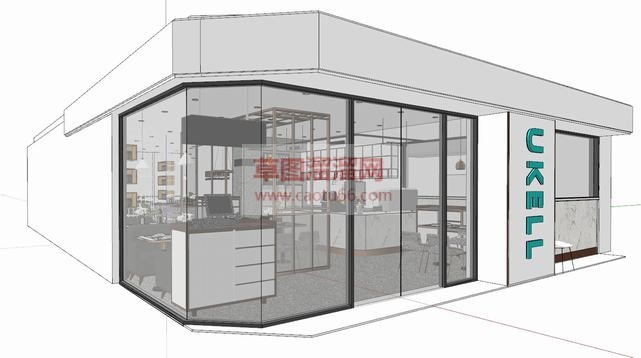 现代工业风格SU模型