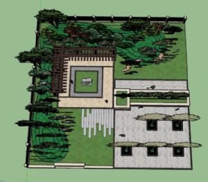 小型公园景观SU模型