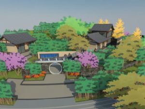 度假村民宿客SU模型