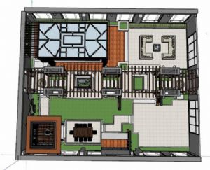 中式草图大师SU模型 免费sketchup模型下载