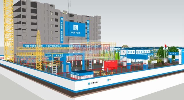 建筑工地规划SU模型