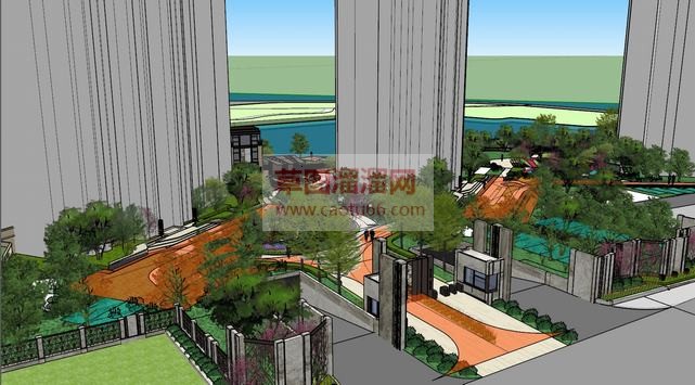 公园景观儿童SU模型