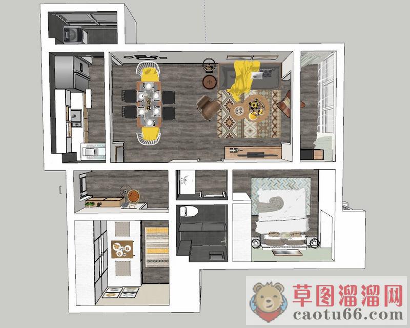 室内家装SU模型