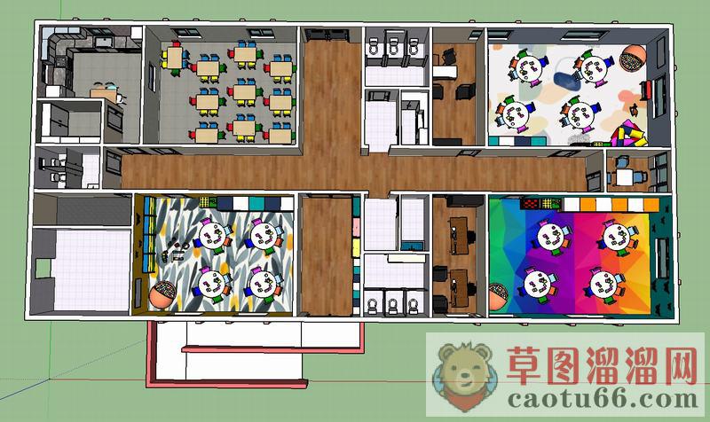 幼儿园班级SU模型