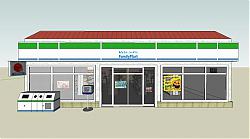 日本便利店超市SU模型