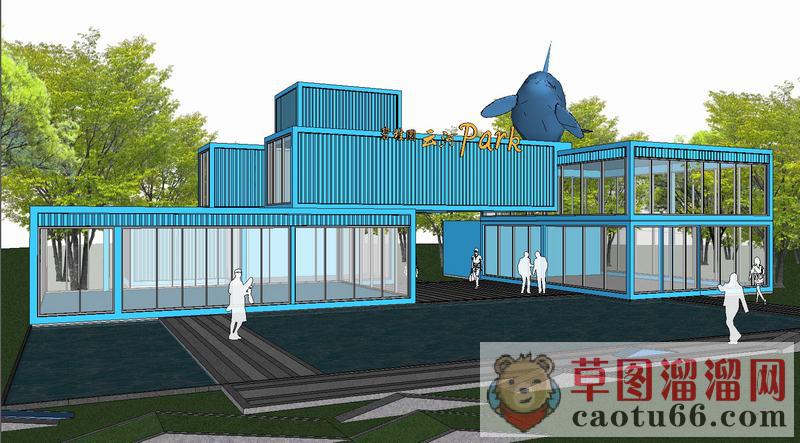 儿童游乐公园SU模型