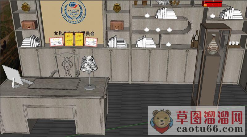 中式早茶店餐厅SU模型