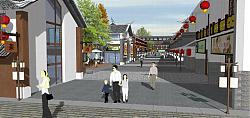 新中式农村建筑SU模型