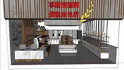 蛋糕面包店工装SU模型