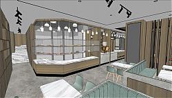 餐饮店SU模型