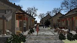乡村旅游SU模型