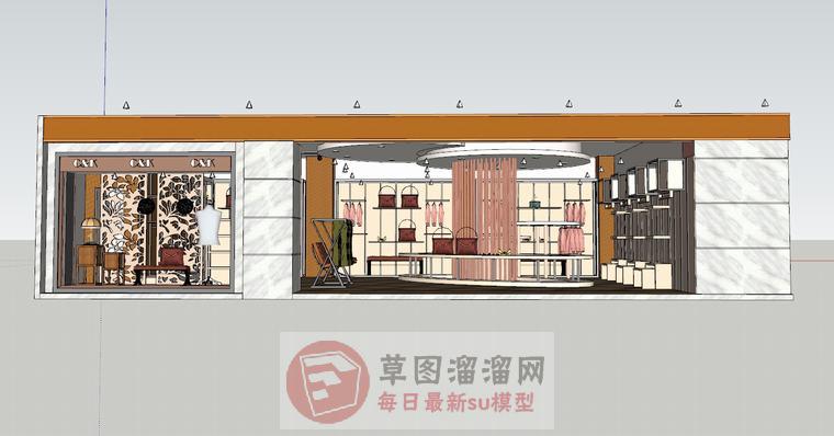 服装店SU模型