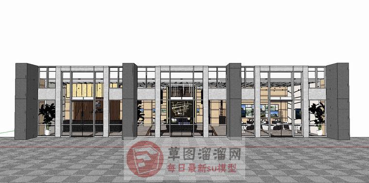 售楼部售楼中心售楼部SU模型