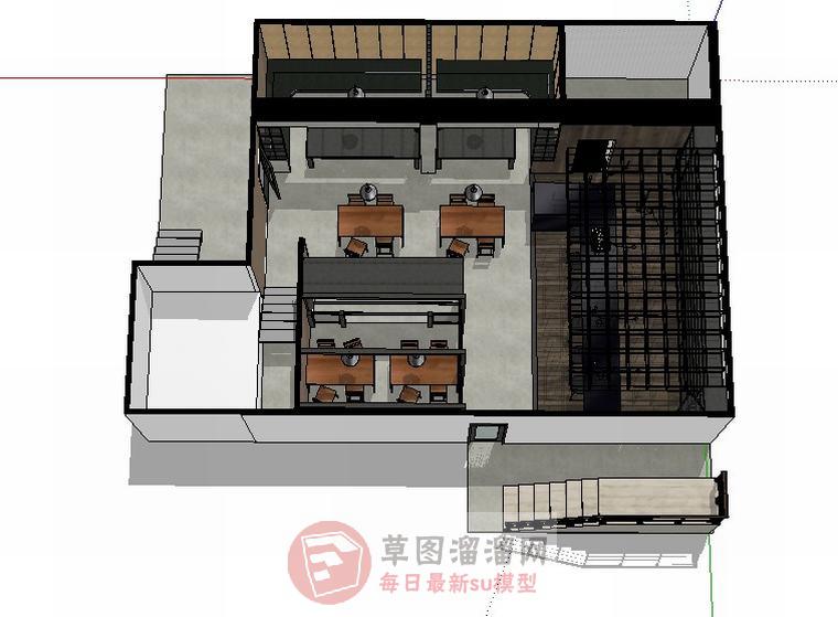迷你酒吧SU模型