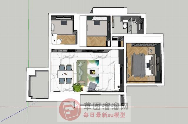 户型家装SU模型