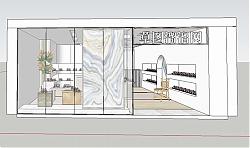 鞋店服装店SU模型