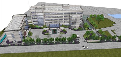 社区医院建筑SU模型