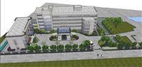 社区医院建筑SU模型