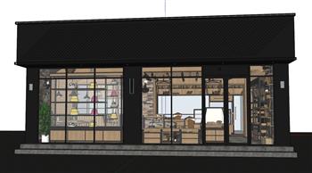 LOFT蛋糕店饮品店SU模型 免费sketchup模型下载