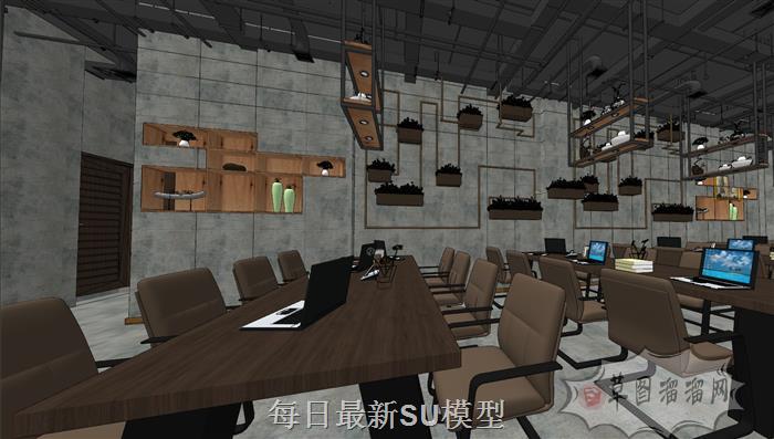 LOFT网吧网咖SU模型