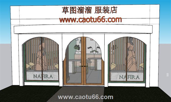 服装店假人模特SU模型