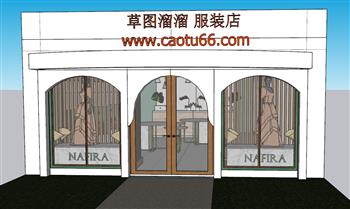 服装店假人模特SU模型