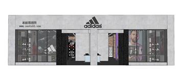 adidas阿迪达斯服装店SU模型