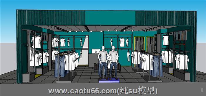 服装店假人模特SU模型