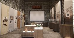 村史馆展馆乡村SU模型