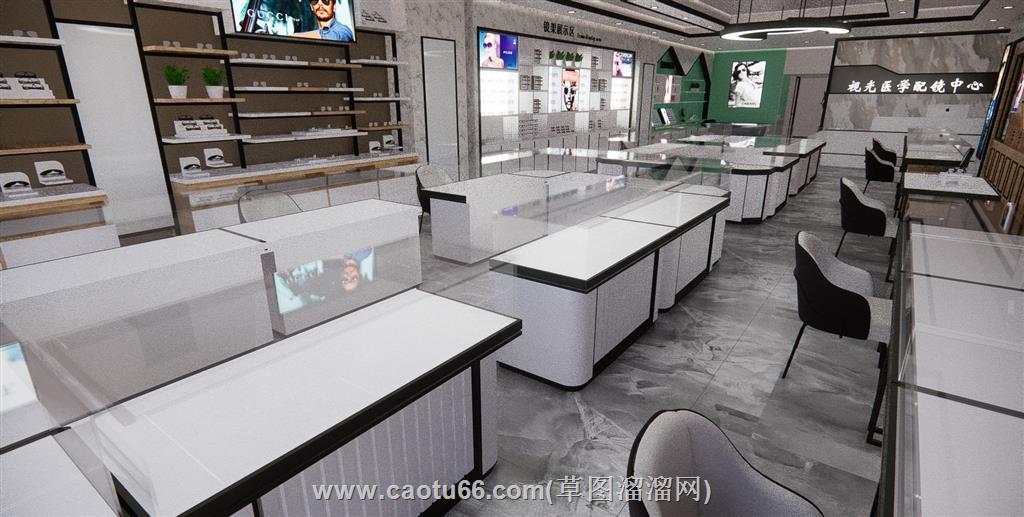 精品眼镜店SU模型
