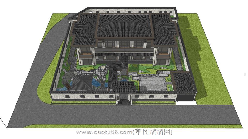 庭院景观SU模型