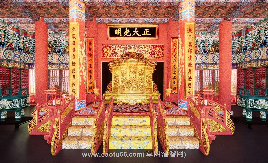 宫殿皇宫宝座SU模型