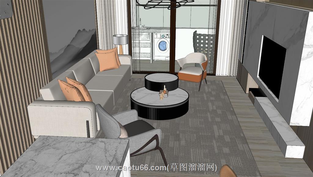 家装公寓SU模型