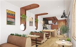 奶茶店咖啡店SU模型