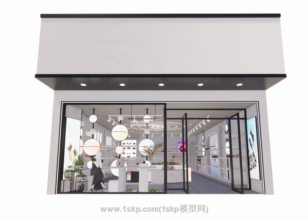 鞋店SU模型