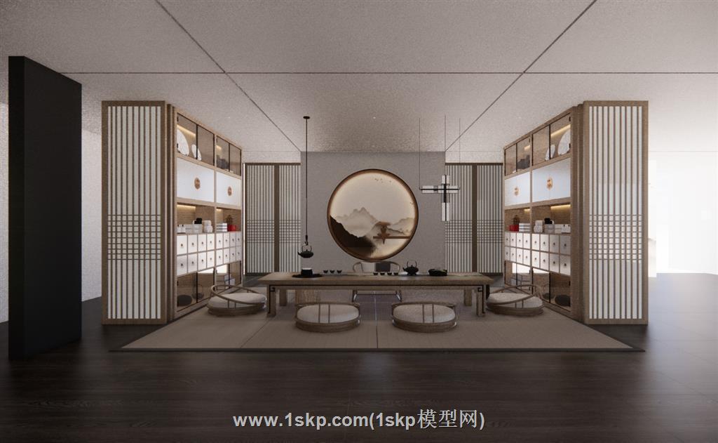 茶室SU模型