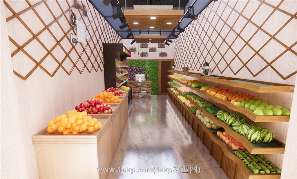 水果店蔬果SU模型