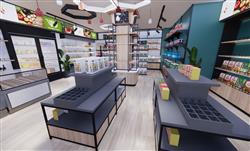 商店超市便利店SU模型