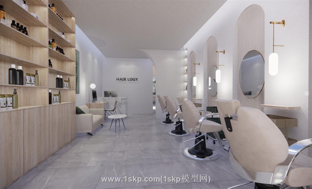 理发店发廊SU模型