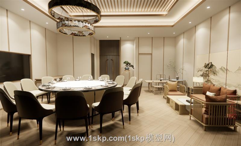中式风格饭店VIP包厢