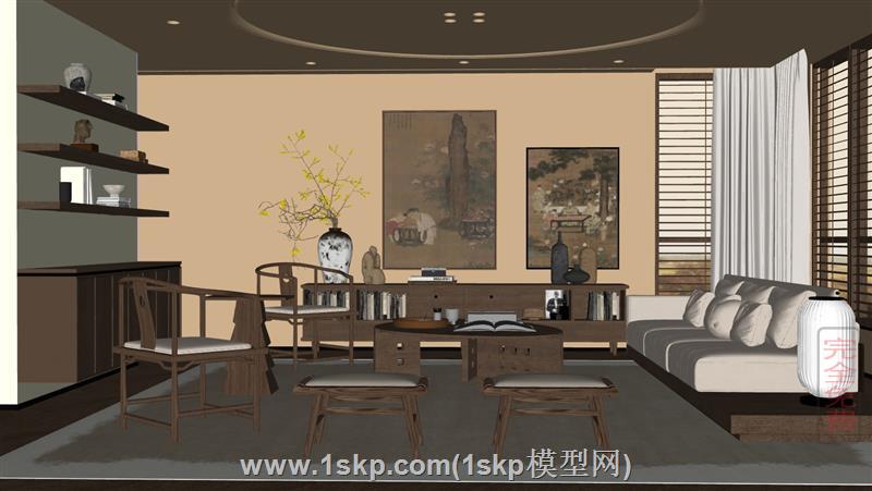 唐宋风格客厅