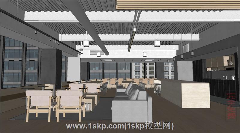 茶歇间茶水间洽谈区