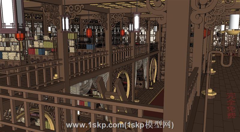 古代藏书阁图书馆