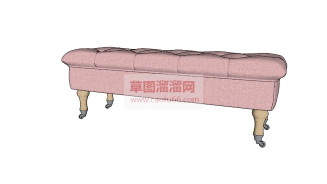 换鞋凳衣帽间家具SU模型