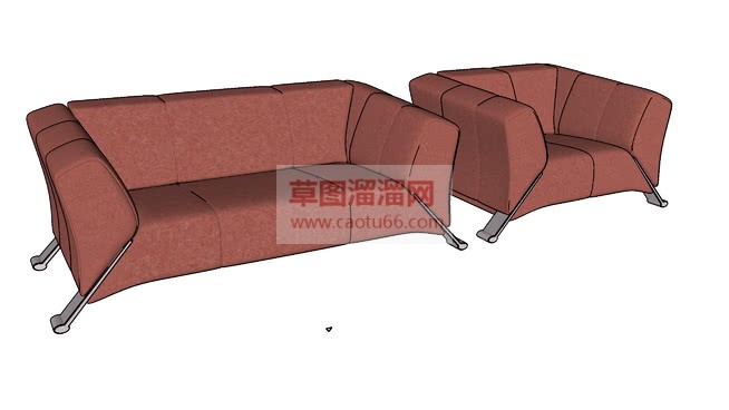 招待沙发家具SU模型